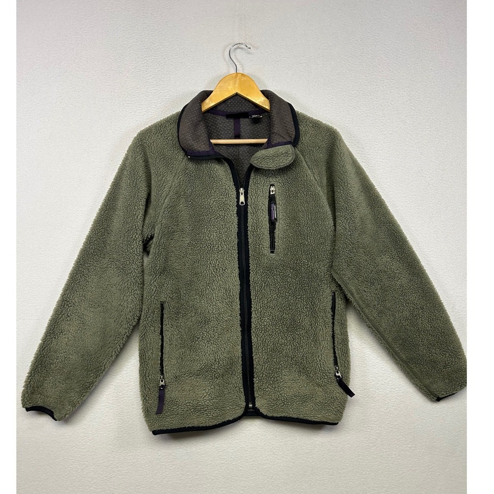 Gorpcore Outdoorsy Patagonia Mens Medium Sage Green Retro-X Fleece Jacket